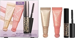 Geschenkset (Highlighter 5,5 ml + Rouge 5,5 ml + Wimperntusche 4,5 ml) - Tarte Cosmetics Glitz & Glow Best-Sellers Set (highl/5,5ml + blush/5,5ml + mascara/4,5ml) — Bild N1