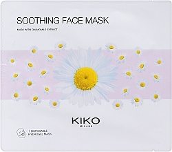 Düfte, Parfümerie und Kosmetik Feuchtigkeitsspendende Hydrogel-Gesichtsmaske mit Kamillenextrakt - Kiko Milano Soothing Hydrogel Face Mask
