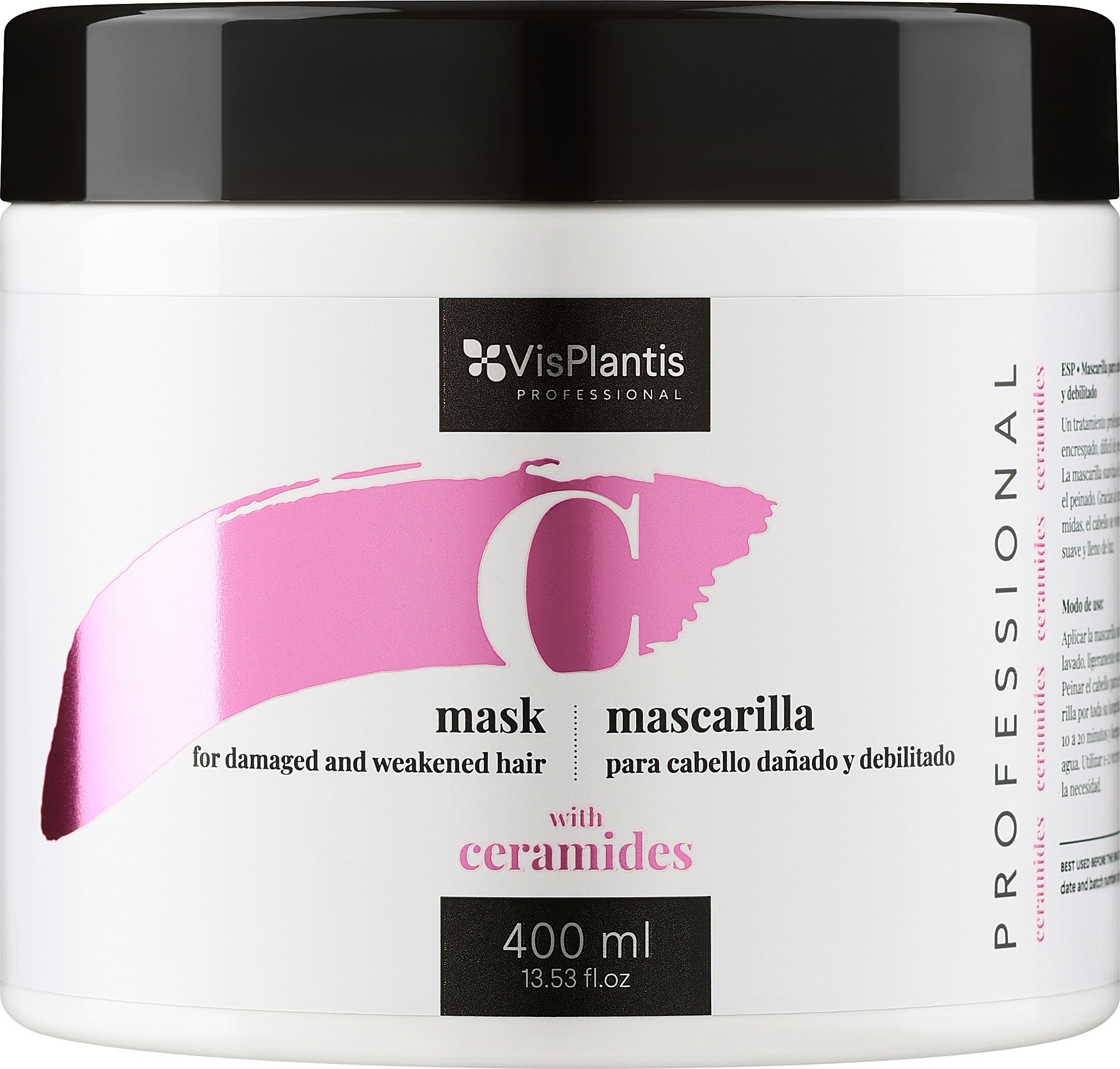 Maske für geschädigtes und geschwächtes Haar mit Ceramiden - Vis Plantis Mask For Damaged And Weakened Hair With Ceramides — Bild 400 ml