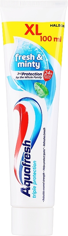 Zahnpasta Süße Minze - Aquafresh Triple Protection Sweet Mint  — Bild N1