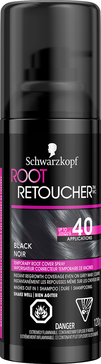 Ansatz-Kaschierspray - Schwarzkopf Root Retouch — Bild Black