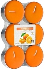 Teekerzen-Set Orange - Bispol Orange Maxi Scented Candles — Bild N1