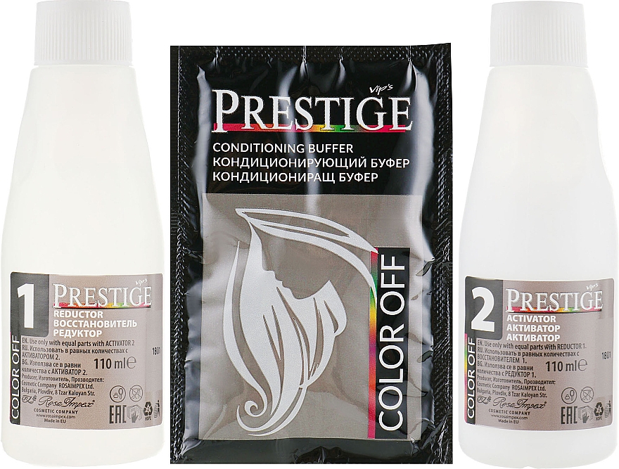 System zur Entfernung von permanenten Farben aus dem Haar Decolorant - Vip's Prestige Color Off — Bild N2