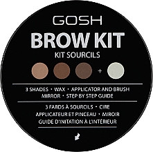 Augenbrauen Lidschatten - Gosh Eye Brow Kit — Bild N2
