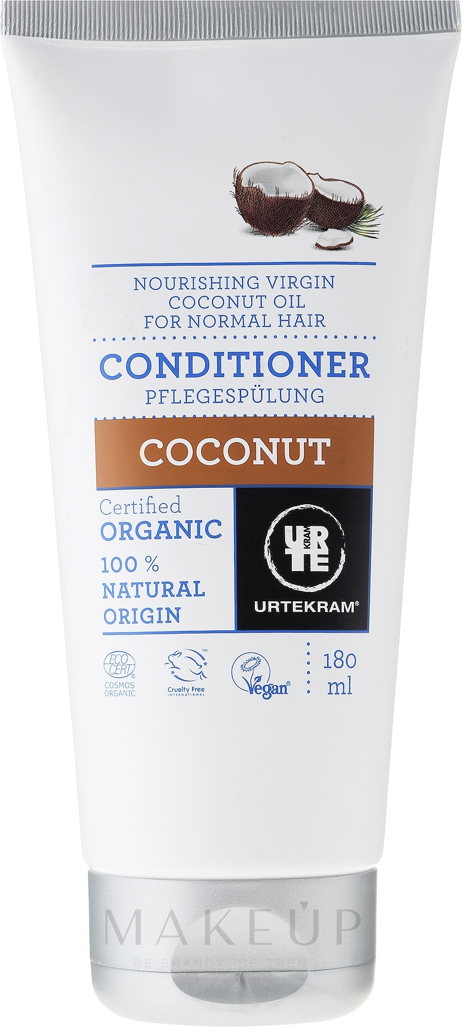Pflegende Haarspülung mit Kokosöl für normales Haar - Urtekram Coconut Conditioner — Bild 180 ml