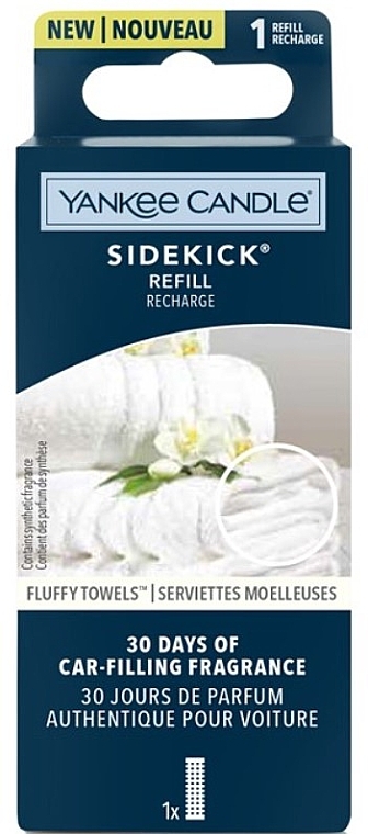 Autolufterfrischer Refill - Yankee Candle Sidekick Fluffy Towels Refill Recharge — Bild N1