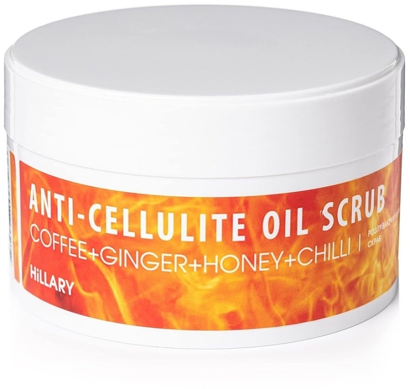 Set - Hillary Anti-Cellulite Fire (Anti-Cellulite-Peeling 200g + Massageöl 100 ml + Seife 100g)  — Bild N2