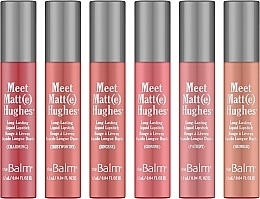 Lippenstift-Set (Lippenstift 6x1,2ml) - theBalm Meet Matte Hughes Nude — Bild N2