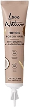 Weizen- und Kokosöl für trockene Haut - Oriflame Love Nature Wheat & Coconut Hot Oil — Bild N1