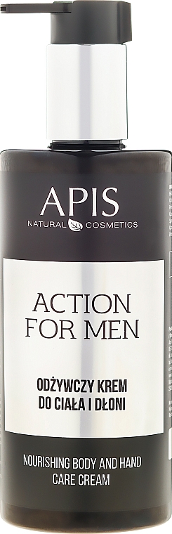 Hand- und Körpercreme mit Arganöl und Sheabutter für alle Hauttypen - APIS Professional For Men Action Nourishing Cream — Foto N3