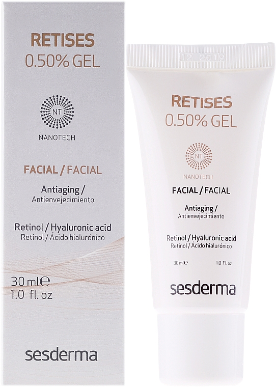 Anti-Aging Gesichtsgel mit Retinol und Hyauronsäure - SesDerma Laboratories Retises Nano 0,5% Gel