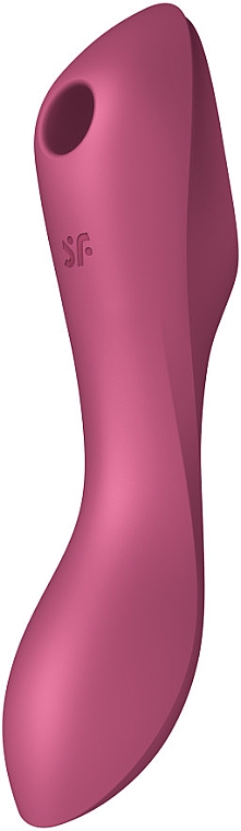 Vakuum-Vibrator und G-Punkt-Stimulator 17.5x5.3 cm rot - Satisfyer Curvy Trinity 3 — Bild N1