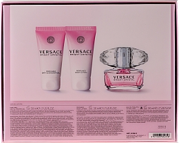 Versace Bright Crystal - Duftset (Eau de Toilette 50ml + Körperlotion 50ml + Duschgel 50ml) — Bild N2