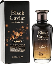 Düfte, Parfümerie und Kosmetik Anti-Falten Gesichtstonikum mit schwarzem Kaviar-Extrakt - Holika Holika Black Caviar Anti-Wrinkle Skin