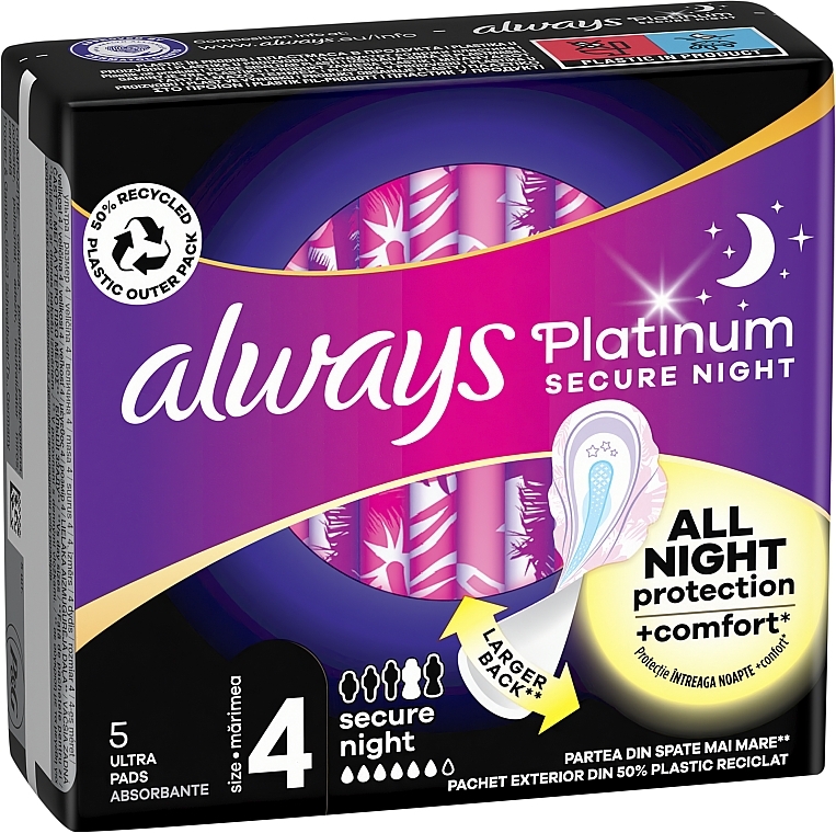 Damenbinden 5 St. Größe 4 - Always Platinum Secure Night — Bild N12