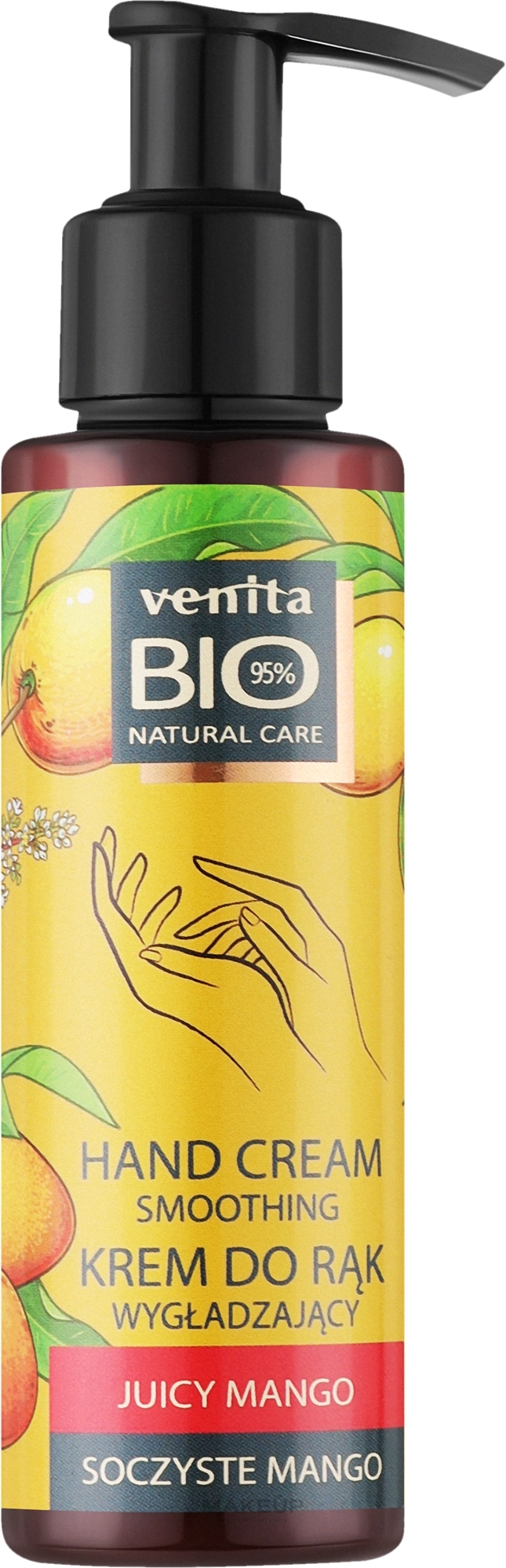 Glättende Handcreme mit Mangoduft - Venita Bio Natural Care Smoothing Hand Cream — Bild 100 ml