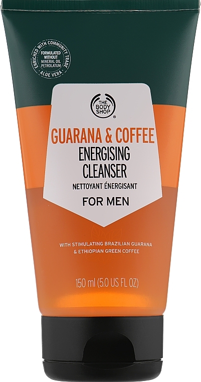 Energetisierendes Gesichtsreinigungsgel mit brasilianischem Guarana und äthiopischem Rohkaffee - The Body Shop Guarana & Coffee Energising Cleanser For Men — Bild N1