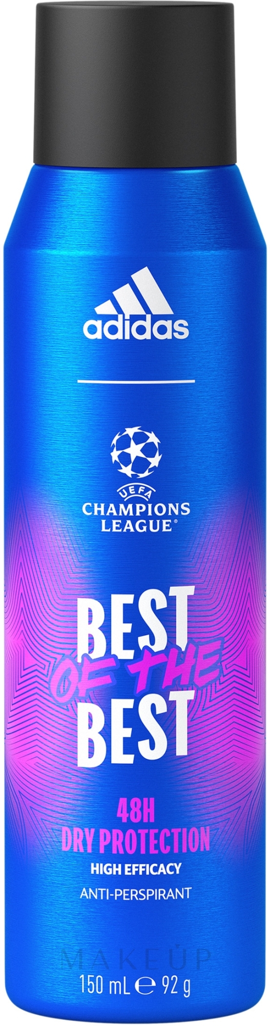 Adidas UEFA 9 Best Of The Best 48H - Parfümiertes Körperspray — Bild 150 ml