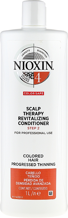 Haarspülung für coloriertes Haar - Nioxin '4' Scalp Therapy Revitalising Conditioner — Bild N2