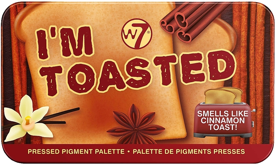 Lidschattenpalette - W7 I'm Toasted Pressed Pigment Palette — Bild N1