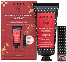 Set - Apivita Wanna Kiss Your Hand Jasmine (h/cr/50ml + lip/balm/4.4g) — Bild N1