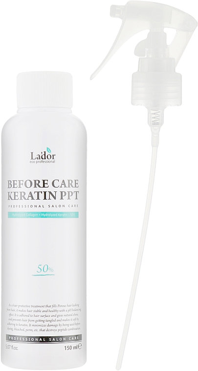 Keratin-Haarschutz gegen Daerwelle-, Färbe- und Hochtemperaturbehandlungen - La'dor Eco Before Care Keratin PPT — Bild N2