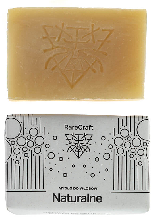 Parfümfreies festes Shampoo mit natürlichen Ölen - RareCraft — Bild N1