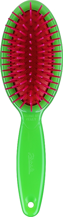 Haarbürste oval klein grün - Janeke Small Oval Pneumatic Hair Brush — Bild N1