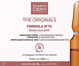Gesichtsampullen - Martiderm Formula N10 HD Color Touch SPF 30 — Bild N1