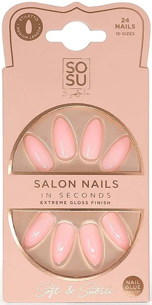 Falsche Nägel - Sosu by SJ Salon Nails In Seconds Soft & Subtle — Bild N1
