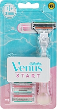 Düfte, Parfümerie und Kosmetik Rasierer mit 3 Ersatzklingen - Gillette Venus Start