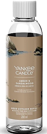 Nachfüller für Raumerfrischer Amber & Sandalwood - Yankee Candle Signature Reed Diffuser — Bild N1