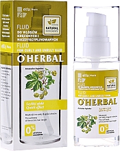 Düfte, Parfümerie und Kosmetik Fluid mit Hopfenextrakt für lockiges und widerspenstiges Haar - O'Herbal