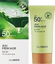 Creme-Gel mit Aloe SPF50+ - The Saem Jeju Fresh Aloe Sun Gel SPF50+ PA++++ — Bild N2