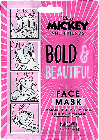 Toniesierende Tuchmaske für das Gesicht mit Himbeerextrekt Mickey and Friends - Mad Beauty Mickey and Friends — Bild N1
