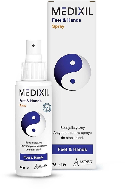 Antitranspirant-Spray für Hände und Füße - Medixil Antyperspirant Feet & Hands Spray — Bild N1