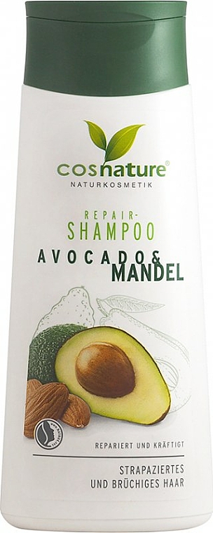 Regenerierendes und kräftigendes Shampoo mit Avocado und Mandel für strapaziertes und brüchiges Haar - Cosnature Repair Shampoo Almonds & Avocado — Bild N3