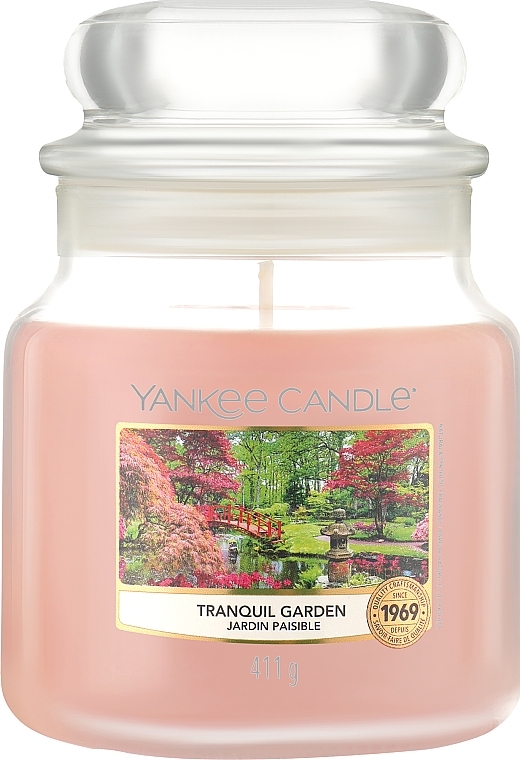 Duftkerze im Glas - Yankee Candle Tranquil Garden Candle — Bild N1