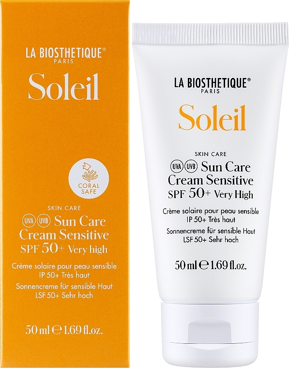Sonnenschutzcreme für empfindliche Haut - La Biosthetique Soleil Sun Care Cream Sensitive SPF 50+ — Bild N2