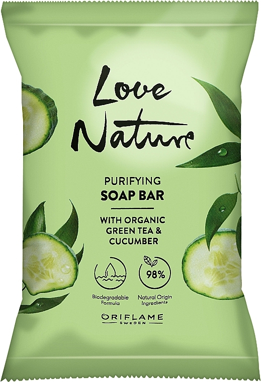 Seife Grüner Tee und Gurke - Oriflame Love Nature Soap — Bild N1