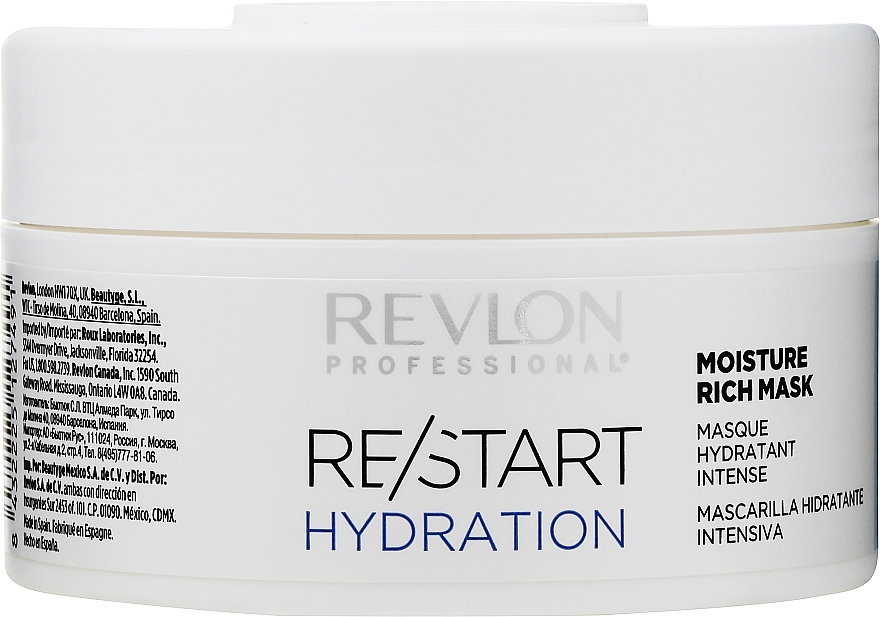 Intensiv feuchtigkeitsspendende Haarmaske mit Betain und Provitamin B5 - Revlon Professional Restart Hydration Moisture Rich Mask — Bild N3