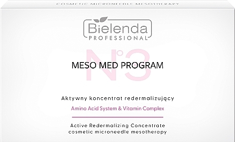 Intensives  remineralisierendes Konzentrat - Bielenda Professional Meso Med Program Active Redermalizing Concentrates — Bild N1