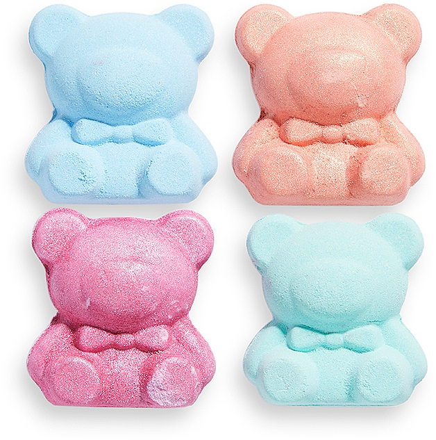 Badeset Teddybär - I Heart Revolution Teddy Bear Fizzer Set (Badebomben 4x50g) — Bild N2