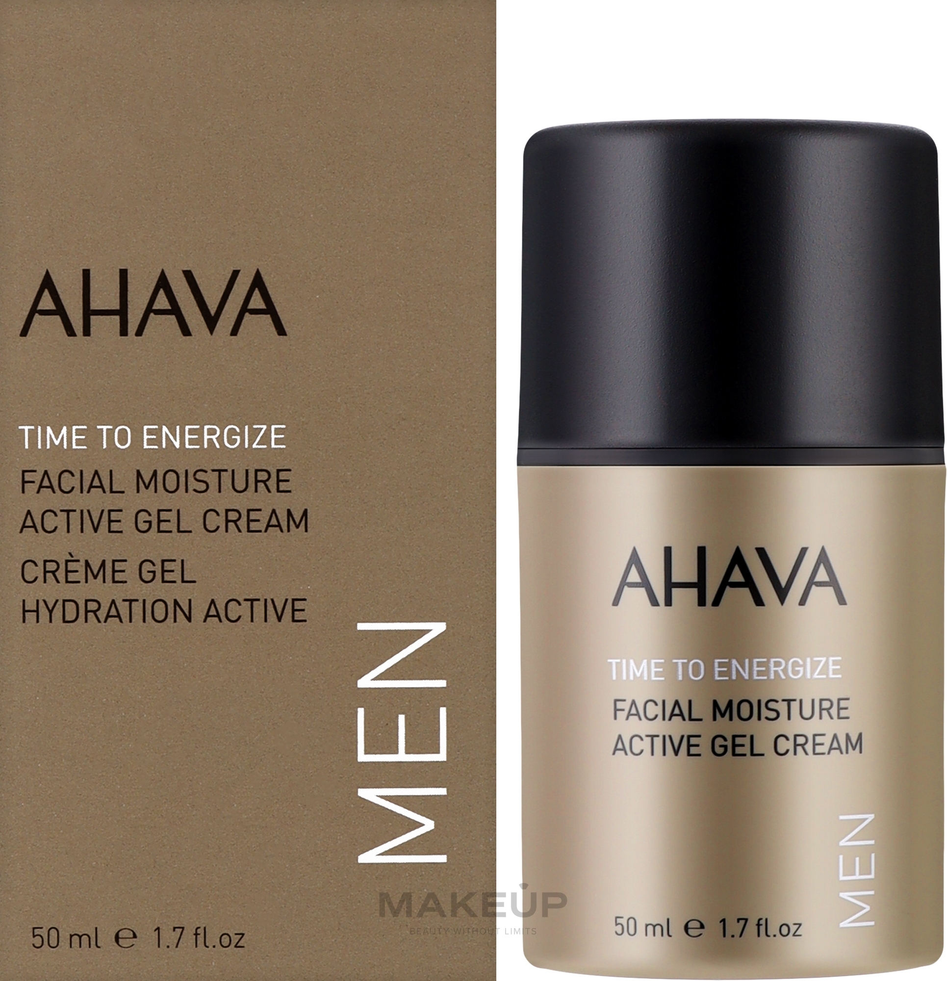 Feuchtigkeitsspendendes Gesichtscreme-Gel - Ahava Time To Energize Men Active Moisture Gel Cream — Bild 50 ml