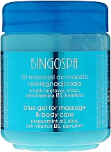 Düfte, Parfümerie und Kosmetik Kühlendes Massagegel mit Pfefferminzöl, Aloe vera, Provitamin B5 und Kampfer - BingoSpa Gel Blue