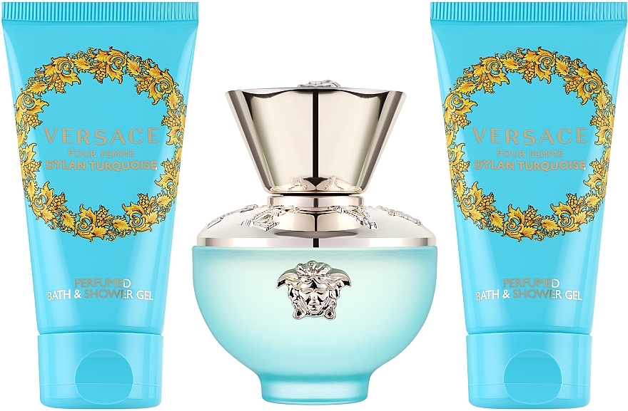 Versace Dylan Turquoise pour Femme - Duftset (Eau de Toilette 50ml + Körpergel 50ml + Duschgel 50ml)  — Bild N2