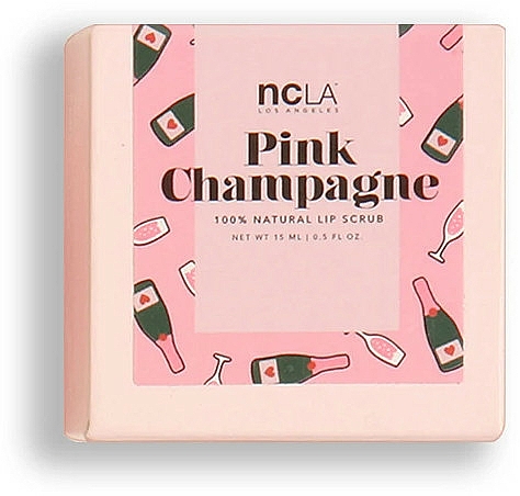 Natürliches Lippenpeeling Pink Champagner mit Zucker, Kakaobutter, Sheabutter und Agavennektar - NCLA Beauty Sugar, Sugar Pink Champagne Lip Scrub — Bild N3