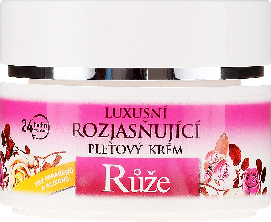 Aufhellende Gesichtscreme mit Rosenöl und Vitamin E - Bione Cosmetics Rose Cream — Bild N2
