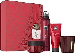 Nagellack-Set - Rituals The Ritual of Ayurveda Medium Gift Set 2024 (sh/gel/200ml + b/scrub/125g + b/cr/100ml + candle/140g) — Bild N1