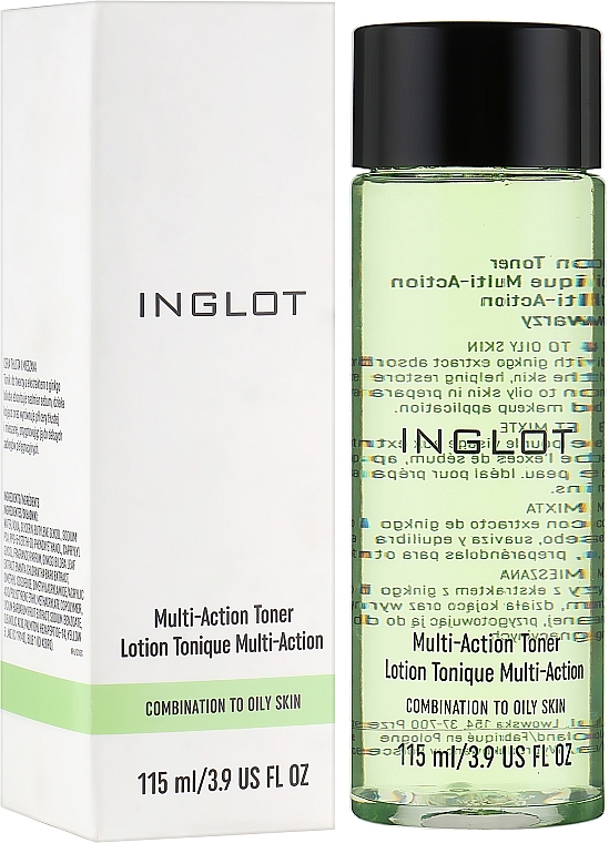 Tonikum für Mischhaut und fettige Haut - Inglot Multi-Action Toner Combination To Oil Skin — Bild N2